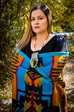 Boy Chief Cotton Blanket - Blue