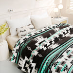 1pc Boho Pattern Blanket 200GSM Bohemian Ethnic Style Flannel Blanket For All Season Soft Warm Throw Blanket Nap Blanket For Couch Sofa Office Bed Office Camping Travelling Home Decor