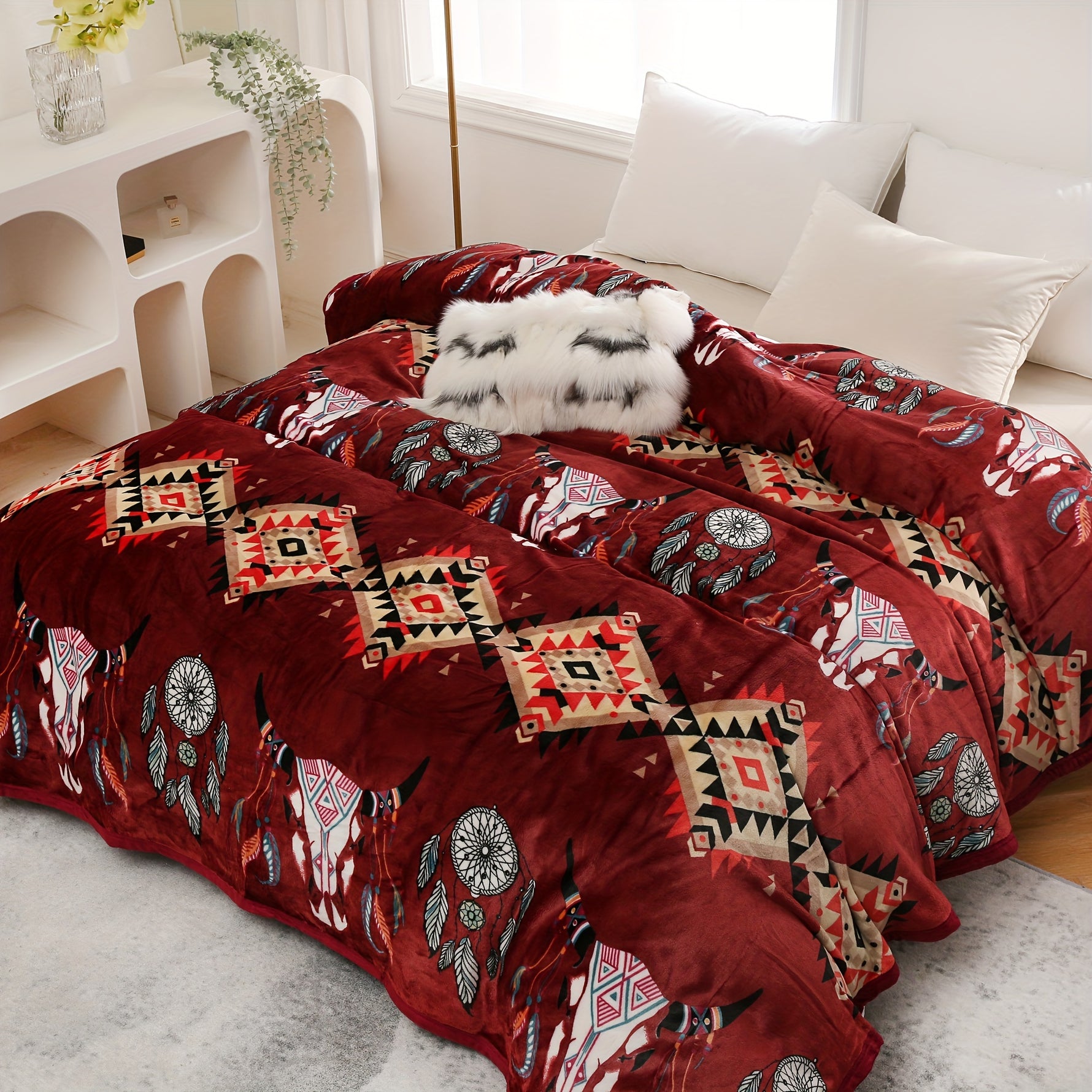 Native American Design Blankets Gift Blankets Cotton Blankets Boy