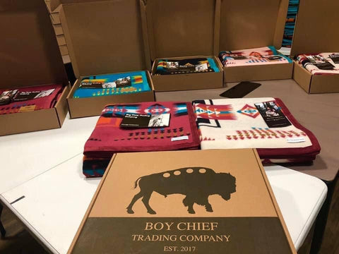 Boy Chief Wool Blankets