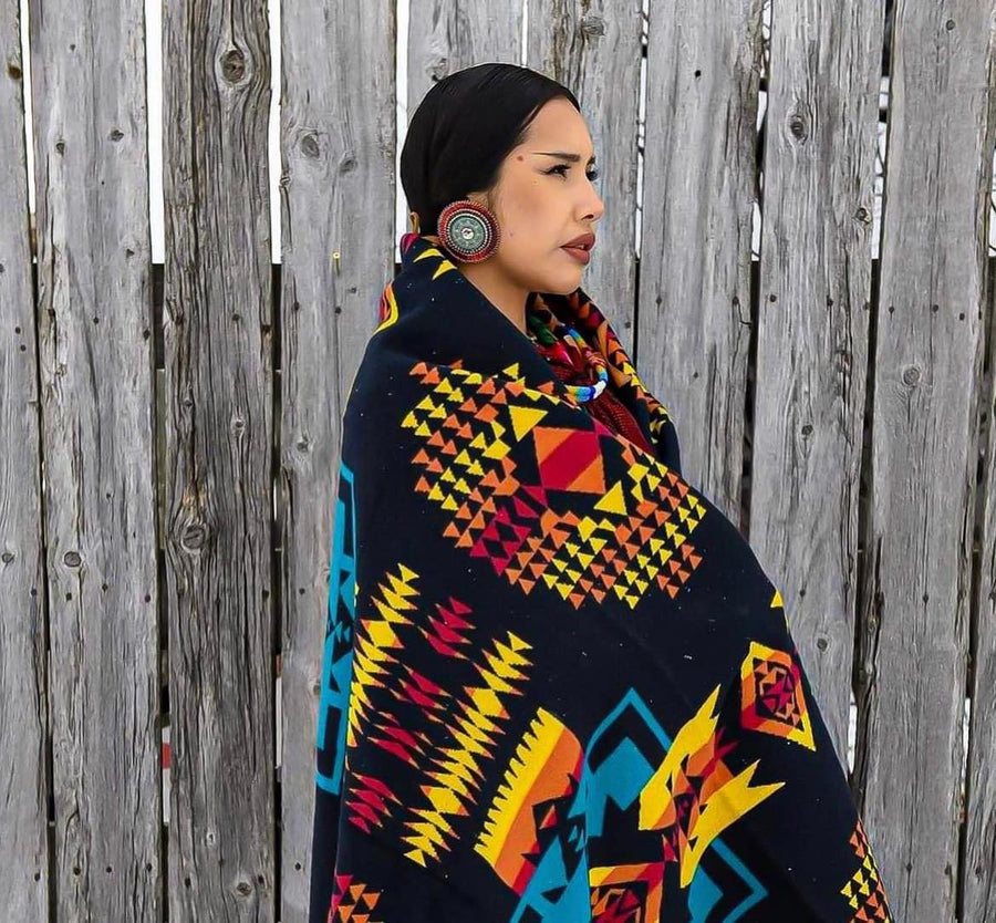 Native American Design Blankets Gift Blankets Cotton Blankets Boy