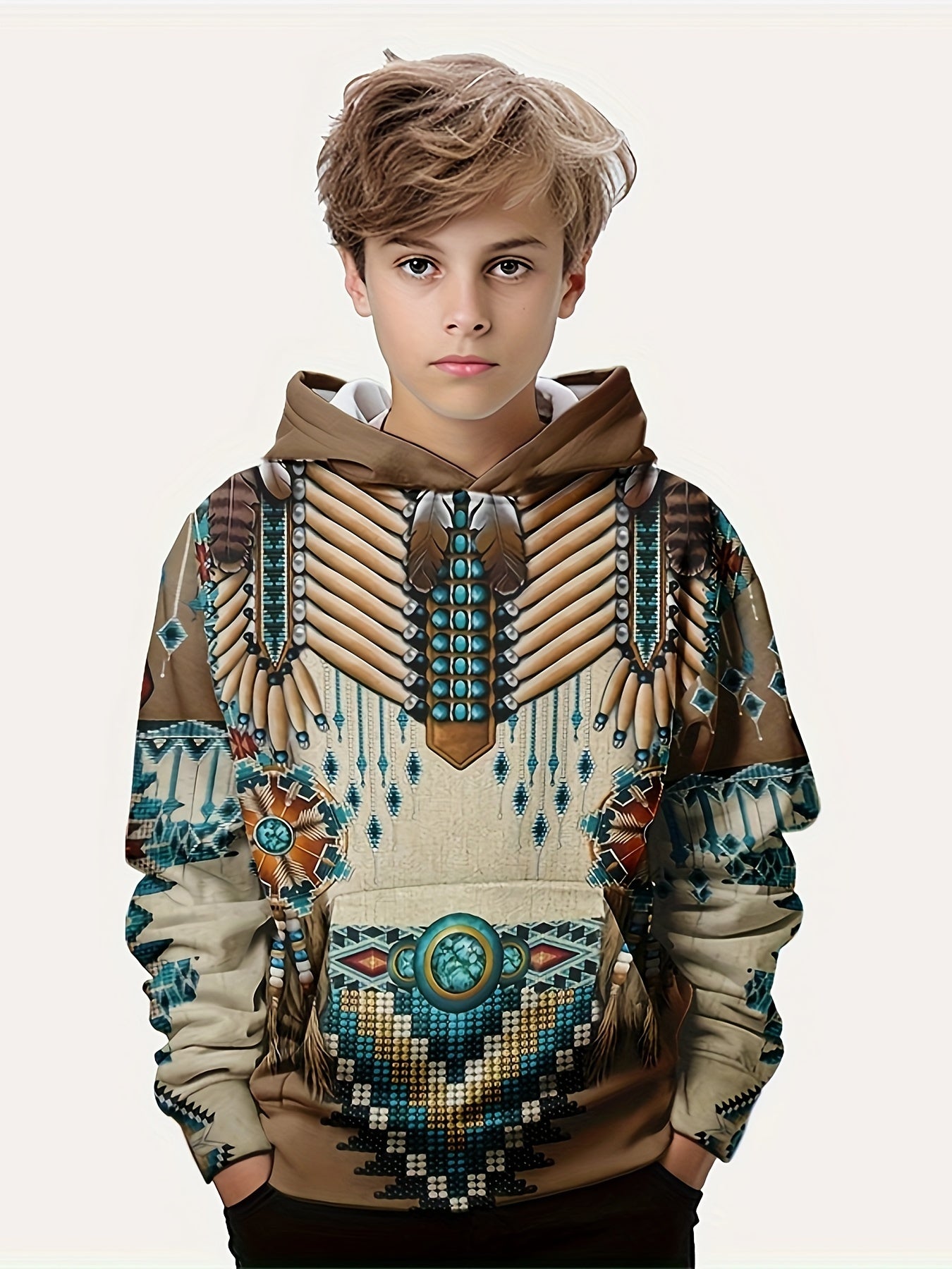 Southwest Print Boys Hoodie Stylish and Cozy Essential for Your Fashio ...